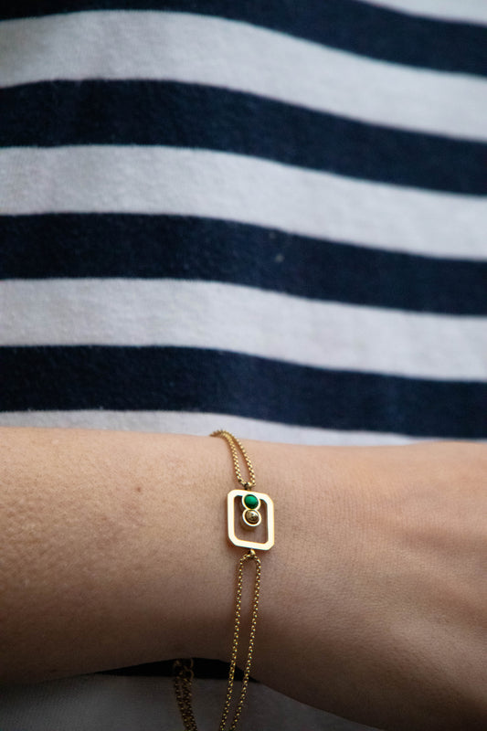 Double square bracelet