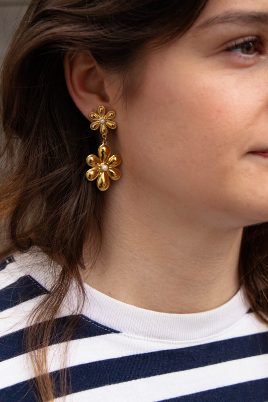 Chuncky flower earrings