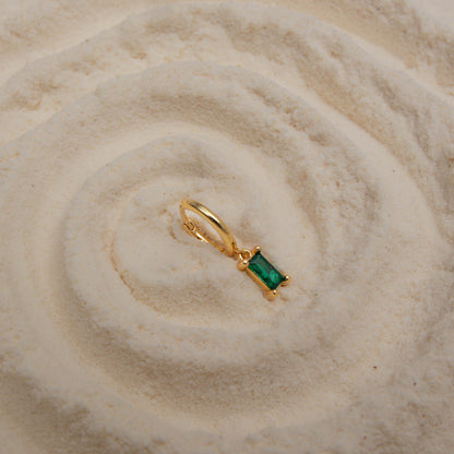 Green earrings set