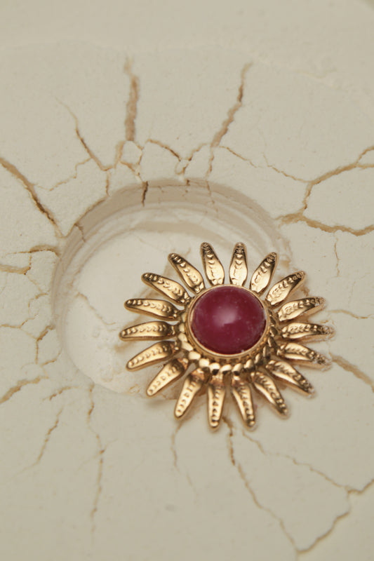 Sun stone ring