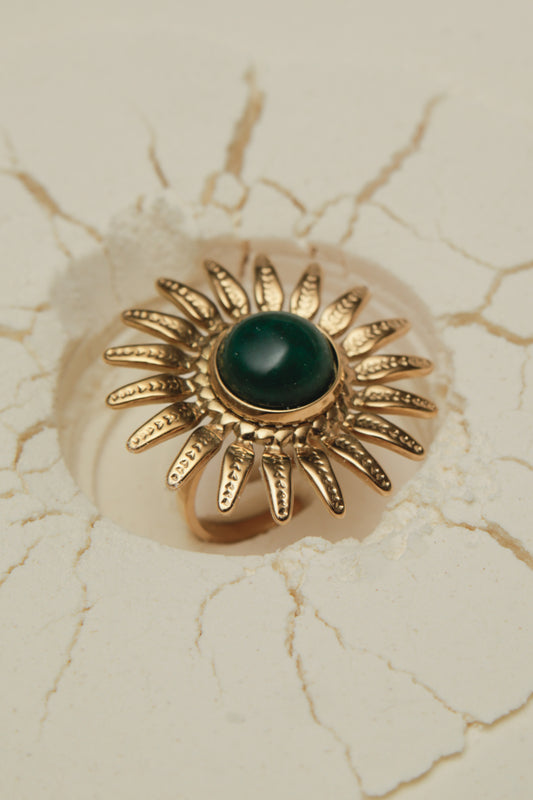 Sun stone ring