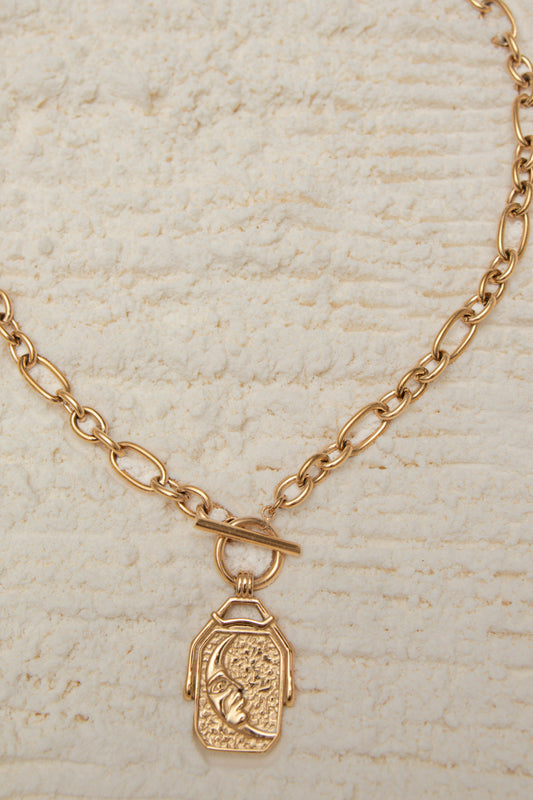 Moon/sun necklace