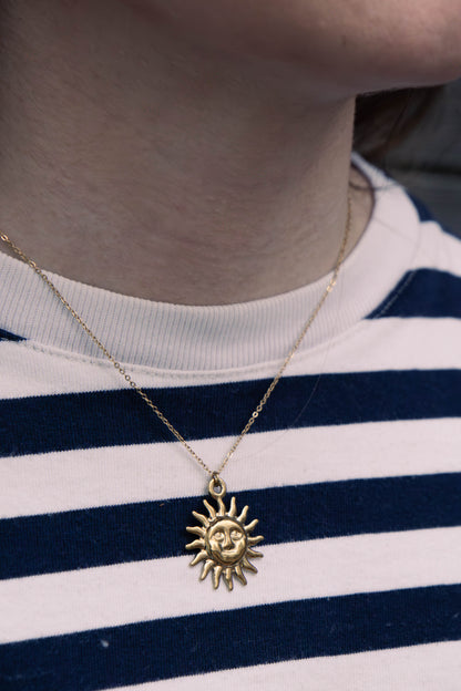 Sunflower necklace