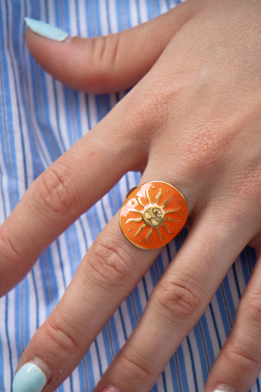 Orange sun ring