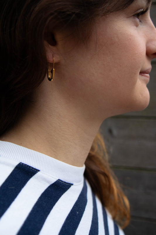 Safety pin earring