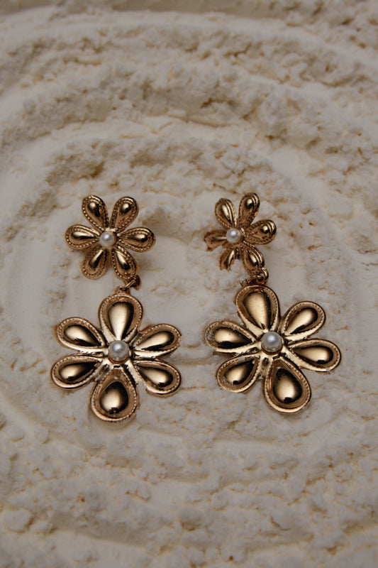 Chuncky flower earrings